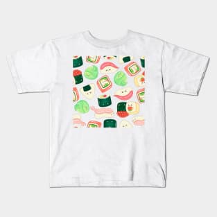 Cute Sushi Set Pattern Kids T-Shirt